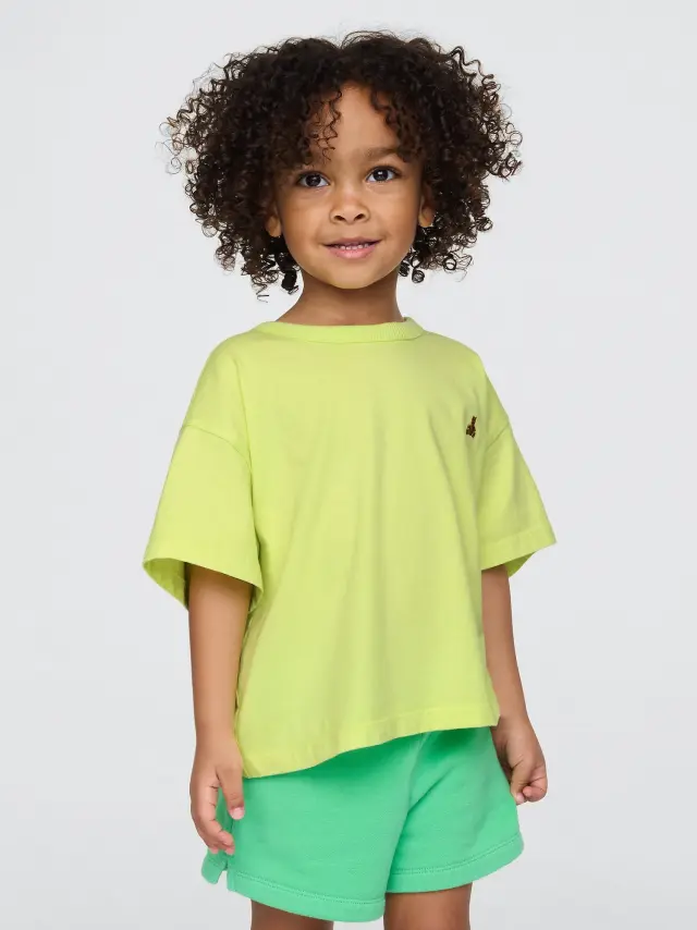Βρεφική & Νηπιακή Oversized Μπλούζα Limon yellow
