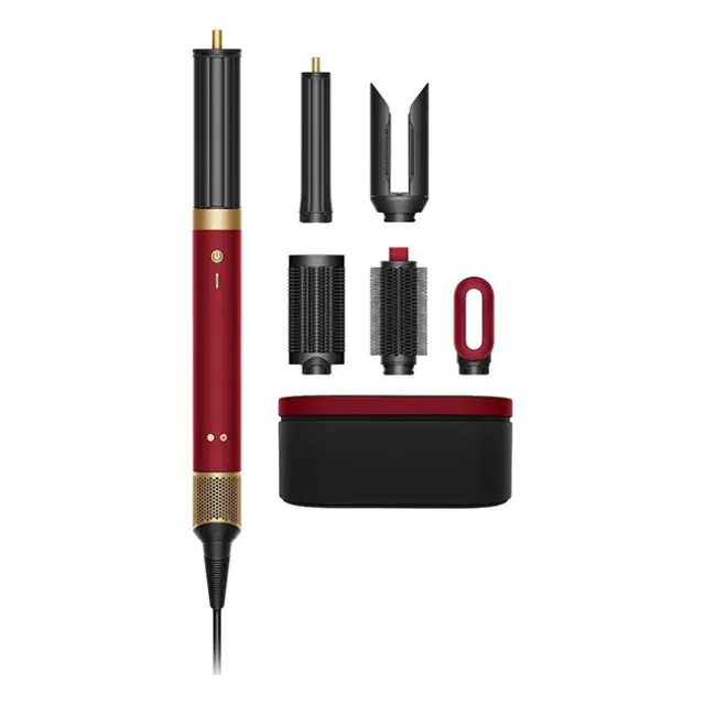 Dyson Ηλεκτρική Βούρτσα Μαλλιών Airwrap Co‑anda2x Straight+Wavy Red Velvet / Gold (176955-01)
