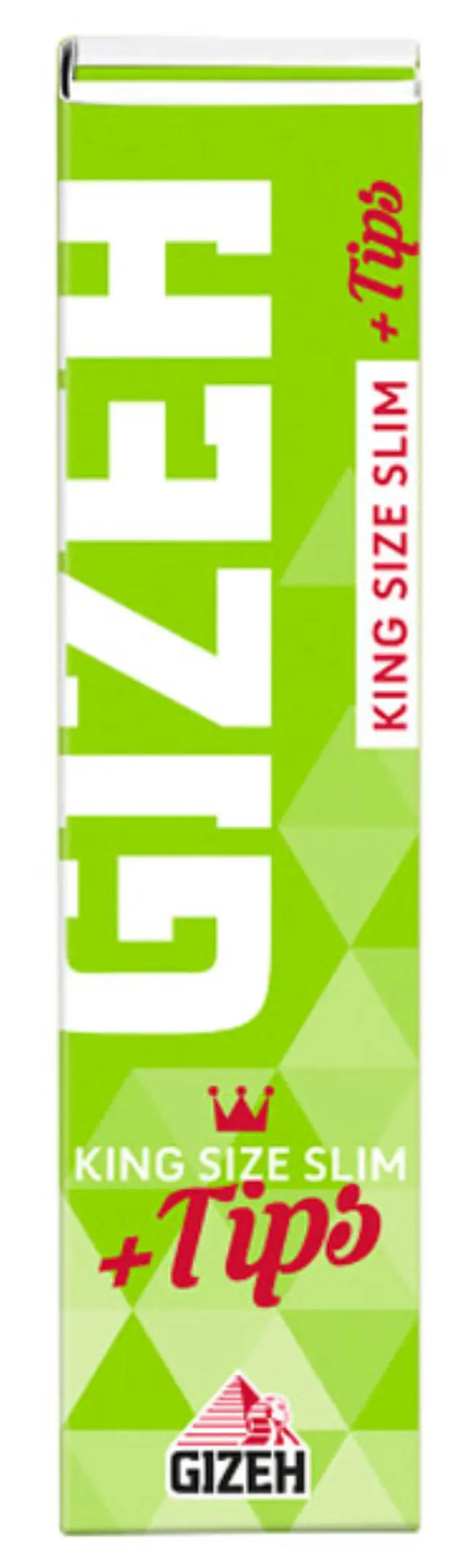 GIZEH Χαρτάκια Green Super Fine King Size Slim + Tips - Μαγνητικό Κλείσιμο