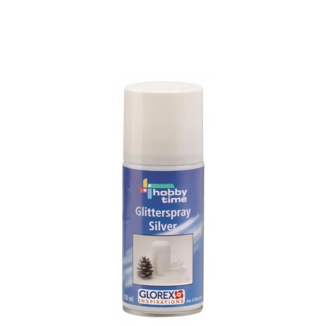 Glorex Γκλίτερ Ασημί Σπρέι - 150ml