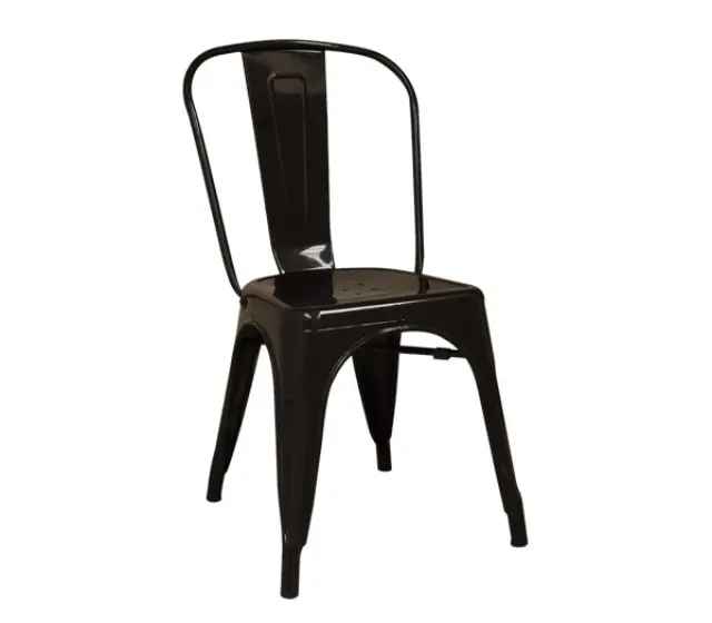 Καρέκλα Στοιβαζόμενη RELIX Μέταλλο Μαύρο 45x51x85cm