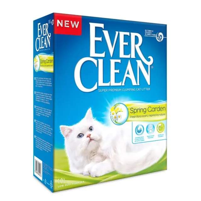 Ever Clean Spring Garden Συγκολλητική Άμμος για Γάτες 10lt Μονόχρωμο