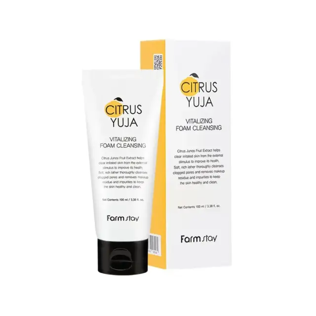 FarmStay Citrus Yuja Vitalizing Foam Cleansing Aφρός Kαθαρισμού 100ml