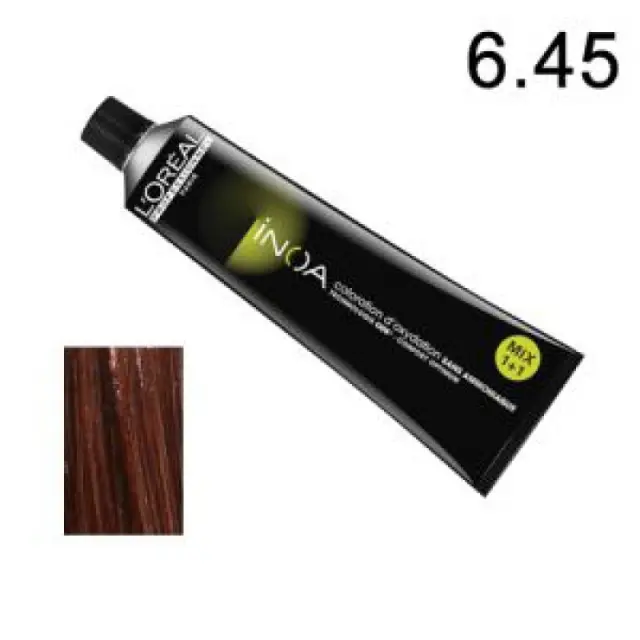 Loreal Inoa Βαφή 6,45 Ξανθό Σκούρο Χάλκινο Ακαζού 60ml 2