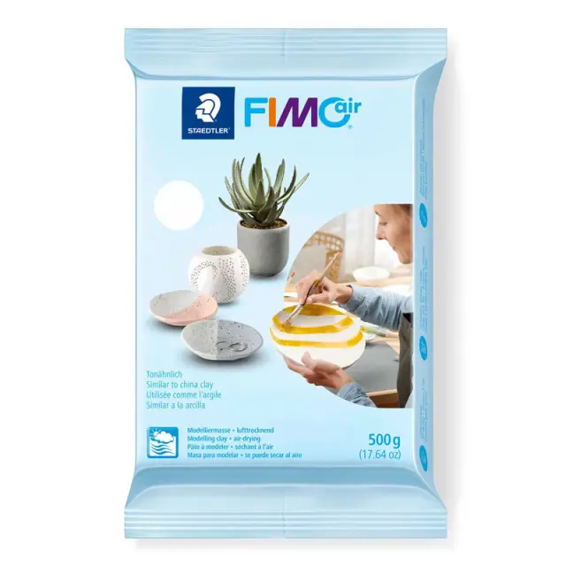 Πηλός Αυτοξηραινόμενος Staedtler FIMO Air Basic - White - 500gr