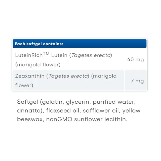 Natural Factors Lutein 40 mg with Zeaxanthin 2