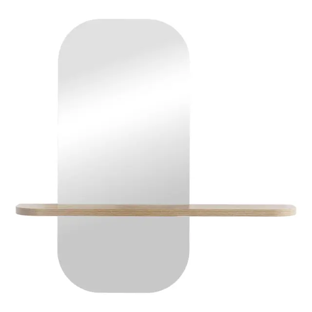 Καθρέπτης Lunaria pakoworld MDF σε φυσική απόχρωση 60x11.5x60εκ 3