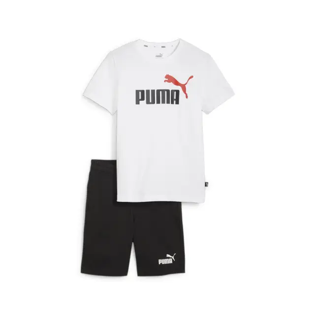 Puma Jersey Youth Shorts Set - White/Black 847310-24 - 116