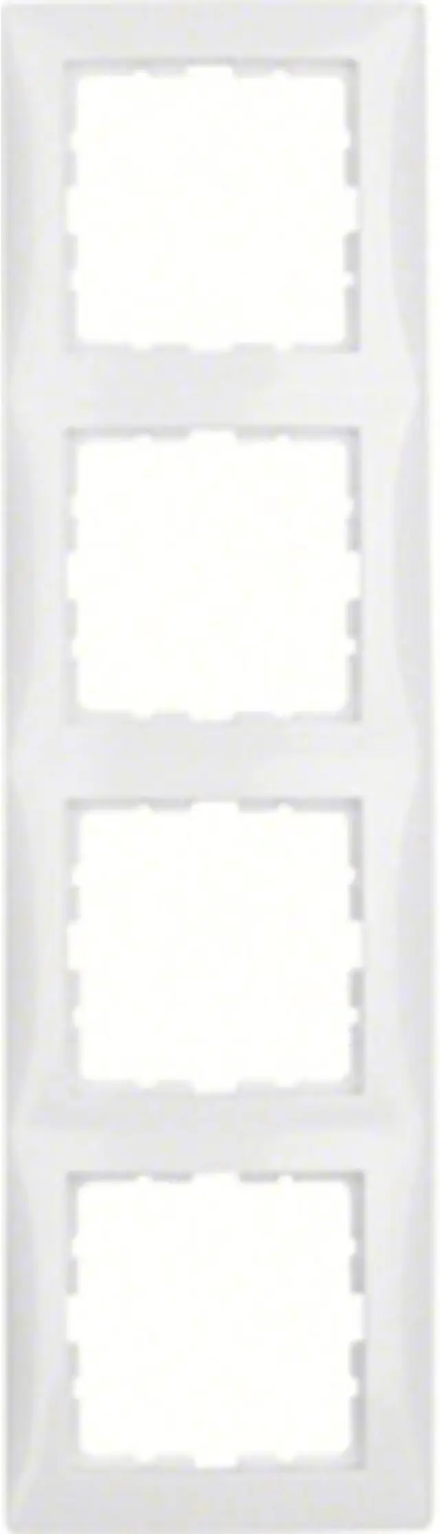 Frame 4gang, S.1, p. white glossy