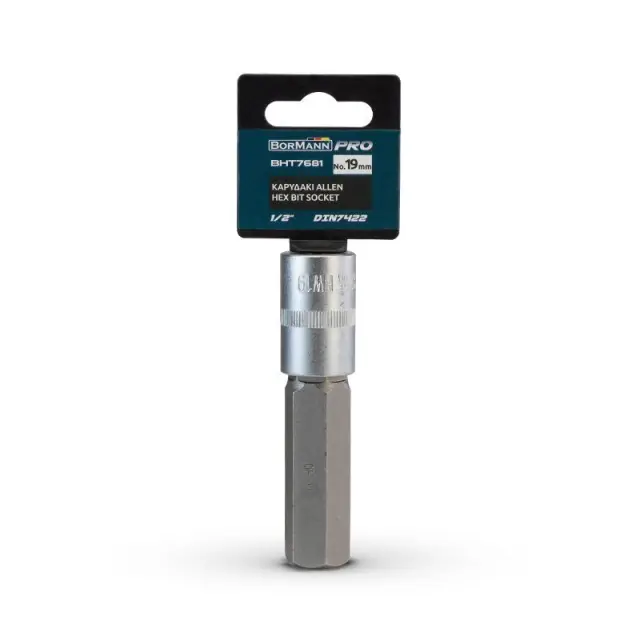Bormann Pro BHT7681 Καρυδάκι allen 1/2", DIN 7422, Νο.19 (048954) 2