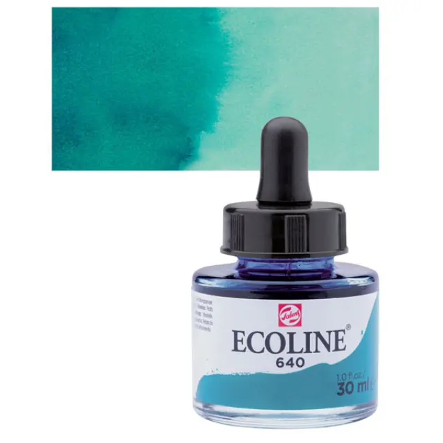 Μελάνι Talens Ecoline - 640 Bluish Green - 30ml