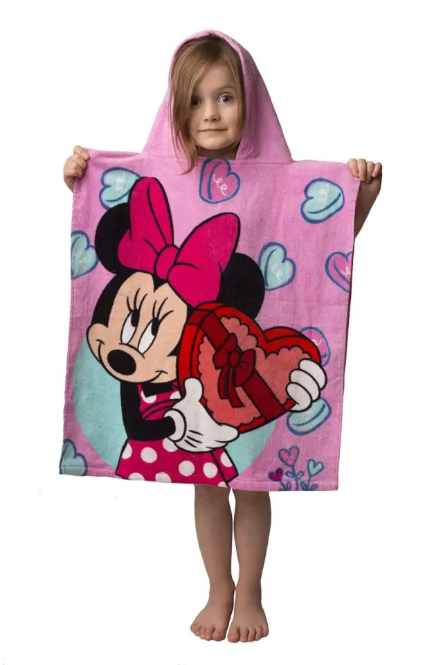 Πόντσο Παιδικό 2-4 Ετών Viopros Minnie 20 Pink 100% βαμβακερό