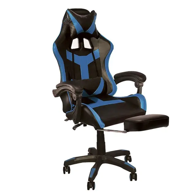 Πολυθρόνα Gaming Relax BF7860 Μαύρο/Μπλε PU 63x70x117/127cm