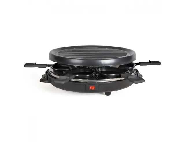 Γκριλιέρα Raclette Livoo Onli ON1020N με αυτόματο θερμοστάτη, ισχύ 800W και επιφάνεια ψησίματος 29x29cm - Black ON1020N 2