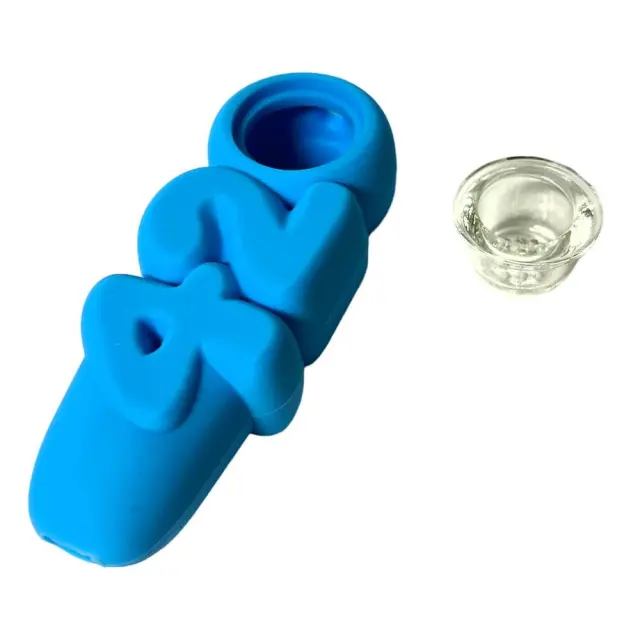 420 Silicone Pipe 10cm Γαλάζιο
