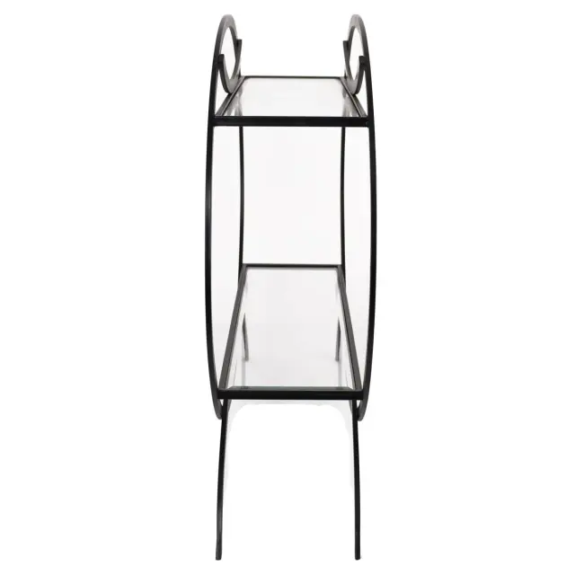 Τραπεζάκι Μαύρο Μέταλλο 99x29.5x75.5cm 3