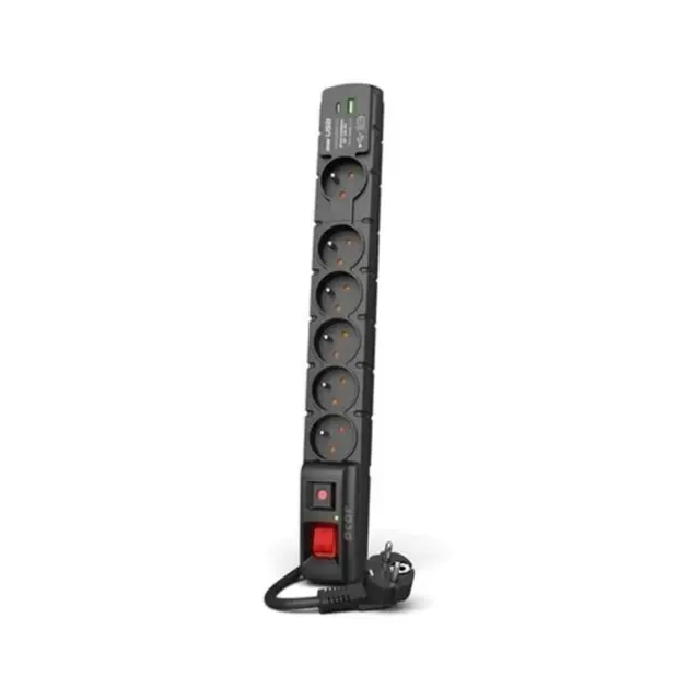 Acar Power Strip S6 USB PD 3.0 QC 6-socket 1.5m (W2436)