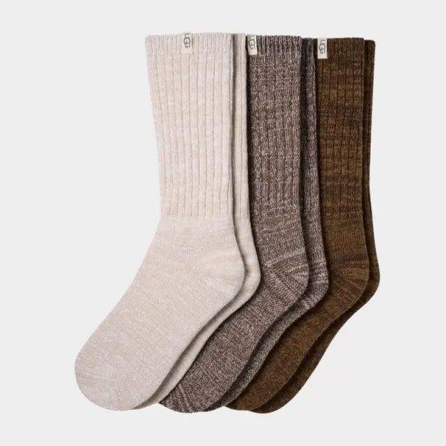 Κάλτσες σε Συσκεασία 3τμχ Ugg Rib Knit Slouchy Crew 1119874 000M Διάφορα Χρώματα - ONESIZE