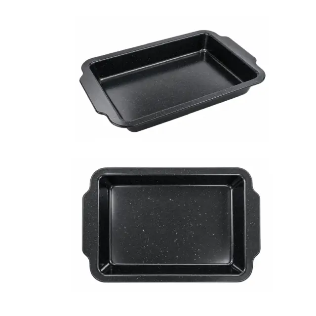 Ορθογώνιο Ταψί Φούρνου 40x27cm Μαύρο - Rectangular Oven Baking Tray 40x27cm Black 0248043