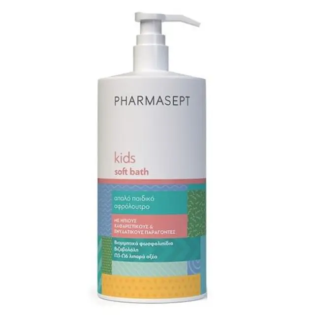 Pharmasept Παιδικό Αφρόλουτρο Kids Soft Bath με Μέλι για την Ευαίσθητη Περιοχή σε Μορφή Gel 1000ml