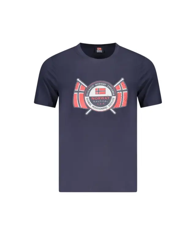 Norway Nautical School - Ανδρικό T-shirt Κοντομάνικο 856028-NAVY Μπλε Ναυτικό 3