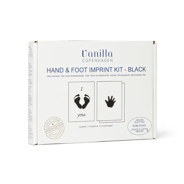 Vanilla Copenhagen - Hand & Foot Inkless Pad - Black - One size - Baby and Children