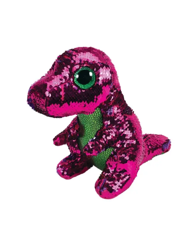 Ty Beanie Boos Flippables Χνουδωτό Sequin Δράκος Ροζ - Πράσινος 23 Εκ. 1607-36431