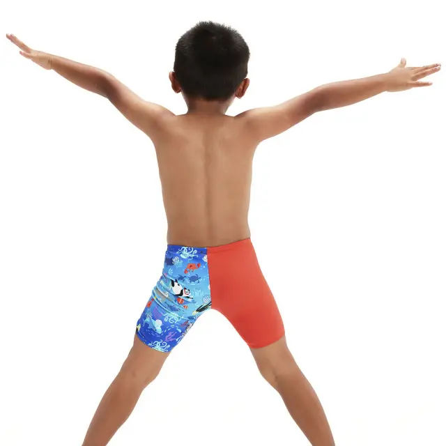 Speedo Boy's Digital Allover Print Jammer Swim Trunks Μπλε - Κόκκινο 800323215163 (Speedo) 2