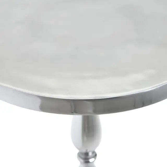 Τραπεζάκι Ασημί Αλουμίνιο 37x37x65cm 3-50-388-0014 2