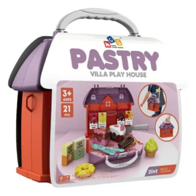 Σετ Παιδικό Βαλιτσάκι Ζαχαροπλαστικής Pastry 21τμχ Πολύχρωμο Πλαστικό για 3+ 689-46 3