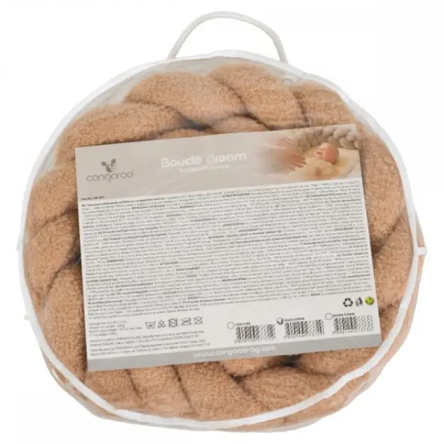 Cangaroo Πάντα Πλεξούδα 235*10*8cm Boucle Beige 3800146273729 3