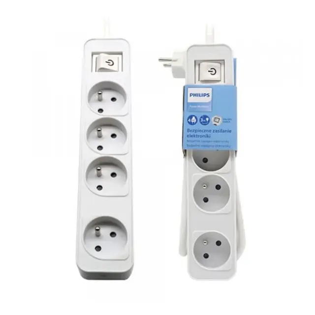 Philips Power Strip 4socket 3m White (34366)