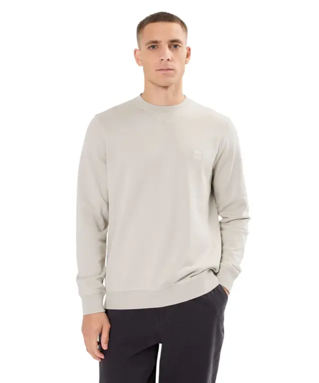 Hugo Boss - Ανδρικό Φούτερ Westart Cotton Terry 50509323-271 Μπεζ 3