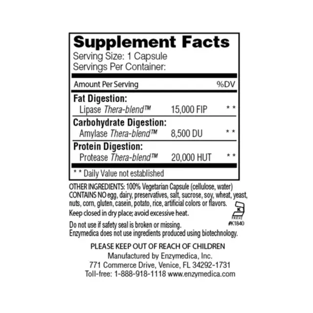 Enzymedica Lipo Gold - Fat Digestion Support 2