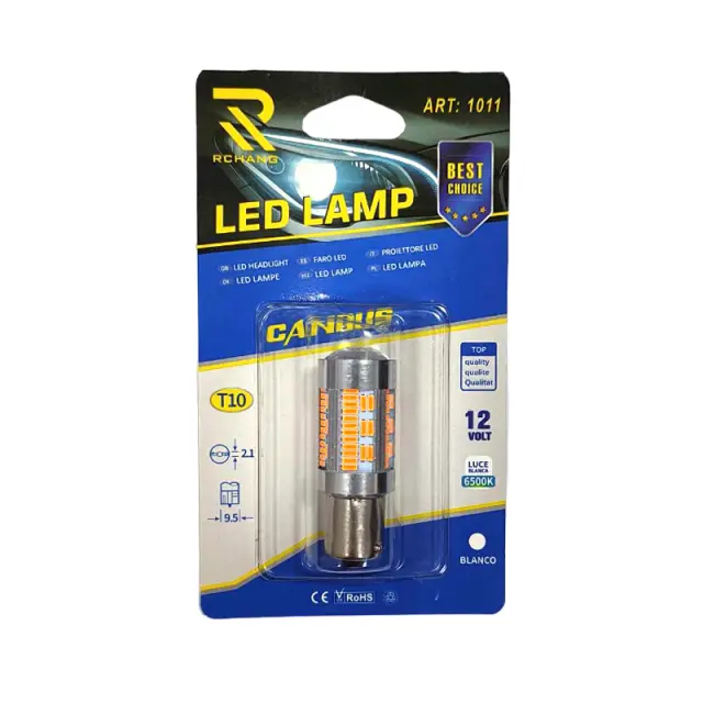 Rchang Λάμπα αυτοκινήτου Canbus 12V T10 6500K ART:1011 - Auto Car LED Lamp 0111579 2