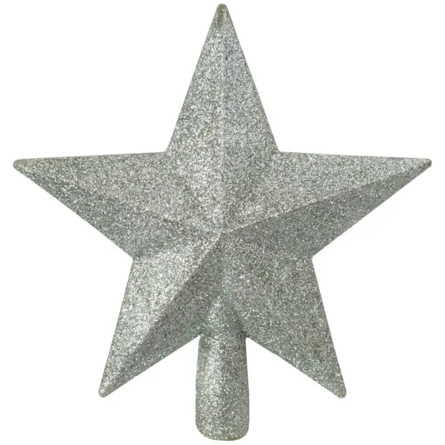 Κορυφή Αστέρι Ασημί Glitter 20cm