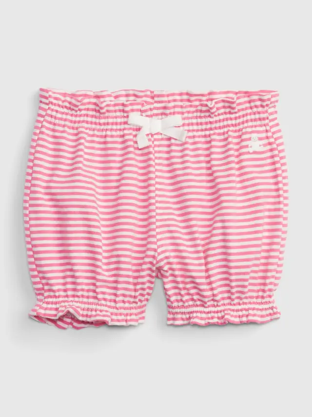 Ροζ Βρεφικό 100% Οργανικό Βαμβάκι Mix And Match Pull-On Σορτς SHOCKING PINK - 18-24M