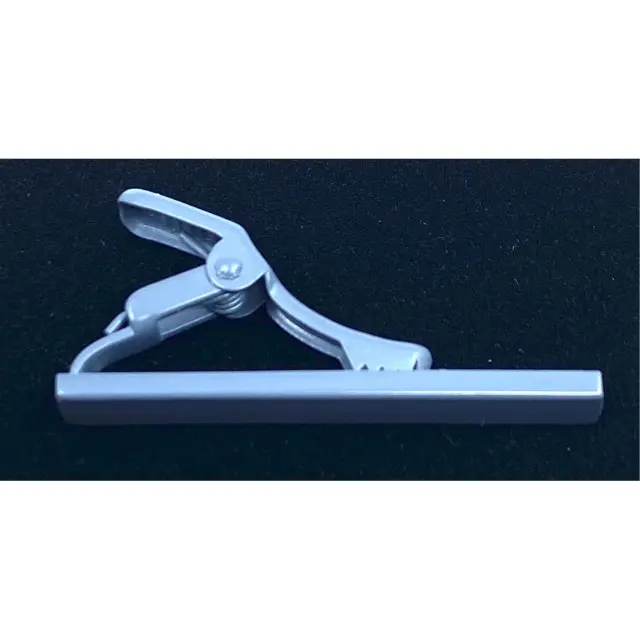Μαγνητικό Γκρι Κλιπ Γραβάτας 4 cm 3