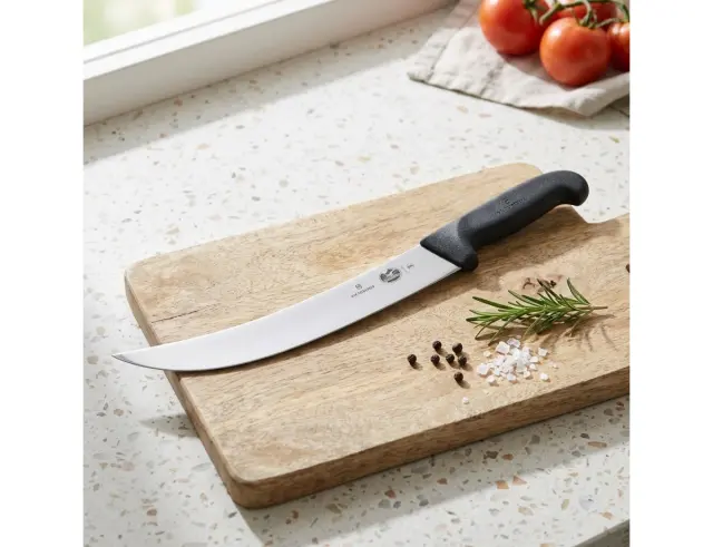 Μαχαίρι Κρέατος Victorinox Fibrox με καμπύλη λεπίδα και μήκος 31cm - Black5.7303.31