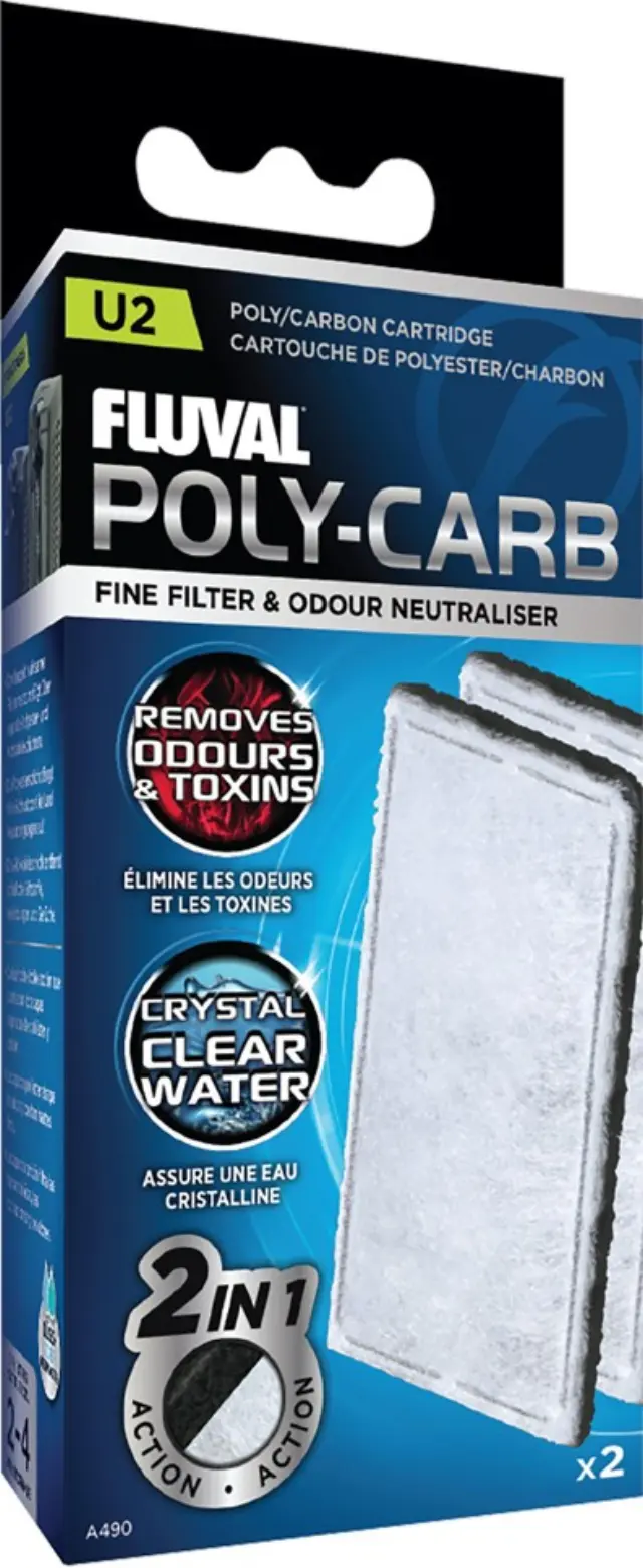 FLUVA- Po-Carbon Cartridge 2 pack U- (126.2490- Pet Supplies