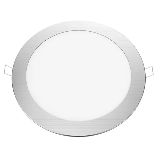 LED ΠΑΝΕΛ ΧΩΝΕΥΤΟ 230V AC 18W 4000K 1800LM Ra80 Φ220mm ΝΙΚΕΛ ΜΑΤ ΣΤΡΟΓΓΥΛΟ / PENU1840RNM