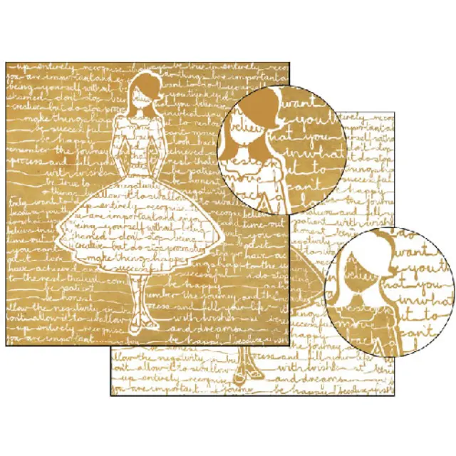 Χαρτί Scrapbooking Stamperia Διπλής Όψης - Silhouette - 31x30cm