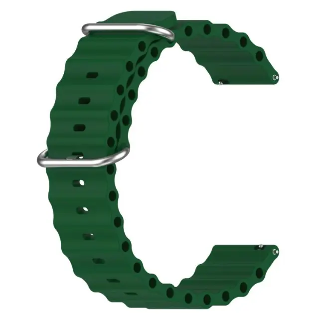 Ocean Style Λουράκι για Smartwatch 22mm-Grass Green OEM 2