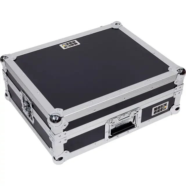WALKASSE TURNTABLEPROBK Flight Case Multi Format Turntable Silver. 2