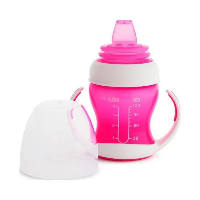 Munchkin Εκπαιδευτικό Ποτηράκι Gentle First Cup Ροζ 118ml (51786) 2