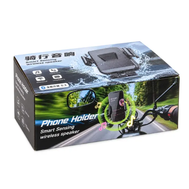 Βάση Κινητού για Μηχανή M-015 με Smart Sensor & Bluetooth Ηχείο 5W - M-015 Motorcycle Phone Holder with Smart Sensor & 5W Bluetooth Speaker 030270 3