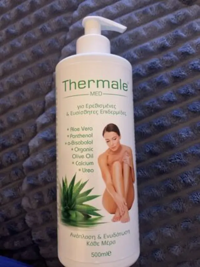 Thermale Aloe Vera Αναπλαστική + Ενυδατική Κρέμα για Ερεθισμένες + Ευαίσθητες Επιδερμίδες 500ml