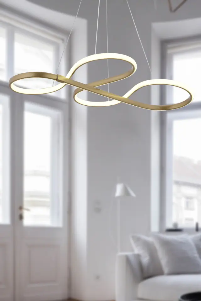 Stewehome Φωτιστικό οροφής με LED για σαλόνι κουζίνα δωμάτιο διάδρομο σε εκρού απόχρωση 45x70 cm