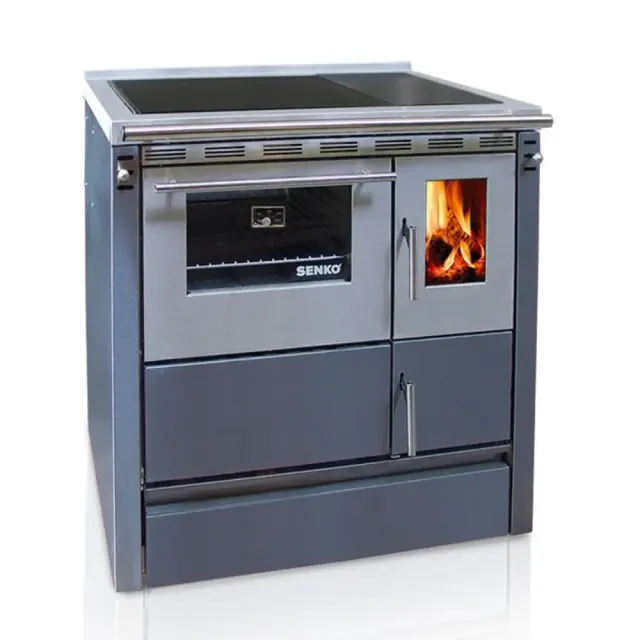 Senko SG-75 ενεργειακή σόμπα ξύλου Ανθρακί 7.5kw