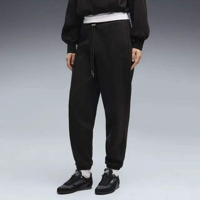 Puma Women's HER Comfort Fleece Sweatpants Μαύρο 694032-01 (Puma) - Large